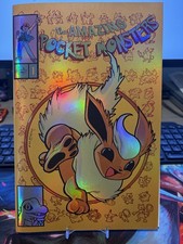 The Amazing Pocket Monsters #1 2025 NYCC Gold Flareon LTD 3 Rare Book picture