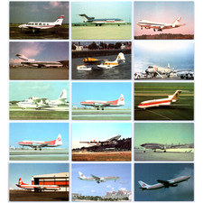 Lot/15 Mary Jane's Commercial Airlines & Smaller Airplanes UNP Postcards 01197 picture