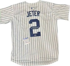 DEREK JETER NY SIGNED AUTOGRAPH BASEBALL JERSEY PSA AUTHENTICATION picture
