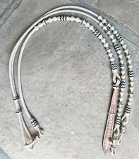 Nice 12 PLAIT Santa Ynez RAWHIDE ROMAL REINS Signed By Steve Guitron Of CA picture