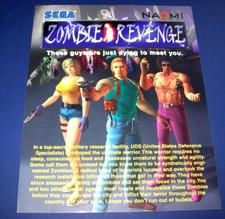 Zombie Revenge Arcade FLYER 1999 Original Video Game Horror Zombies Artwork picture