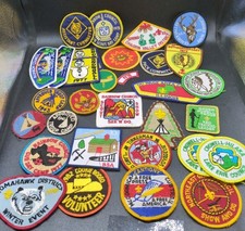 Boy Scouts Camp Patches Lot 1940s-1980s Northeast Ohio Council Illinois Rainbow picture