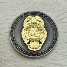 Indiana State Police District 22 Forensic Fort Wayne Lab Challenge Coin #2 picture