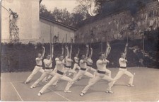 Vintage RPPC - European acrobatic team posing for photo - Gay interest picture