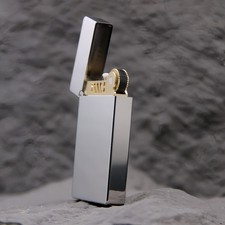 ZORRO Z799 Ultra-Thin White Nickel Refillable Windproof Kerosene Lighter picture
