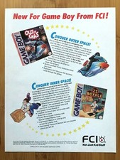 1992 FCI Game Boy Games Vintage Print Ad/Poster Out of Gas/Boxxle II 2 Promo Art picture