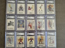 1986 Masters Of The Universe, full 15 Card Set CGC Graded, Sequential numbers. picture