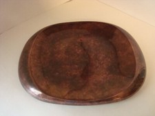 Nambe Steve Cozzolino Heritage Pebble Serving Platter Tray MT0438 Bronze Metal picture