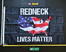Redneck Flag FREE FIRST CLASS SHIP Trump Redneck Lives USA Army Sign Poster 3x5' picture