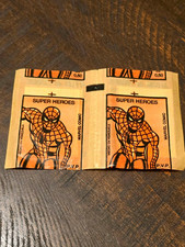 1980 Marvel Super Heroes Venezuela sticker packs Rare Pristine condition picture