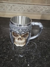 Bone Skull Helmet Ebros Royal Fleur  Helmet Skull Coffee Mug 11oz Beer Stein picture