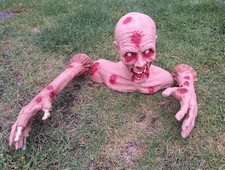 Zombie / Monster Bloody Rotating Head,  Arms Halloween Prop  Decor picture