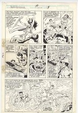 Saga of the Sub-Mariner #10 pg 11 Sub Mariner Vs. Human Torch Original Comic Art picture