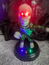 Gemmy Halloween Grave Raver Green Skeleton Club Can't Handle Me Grooving Ghoulie picture