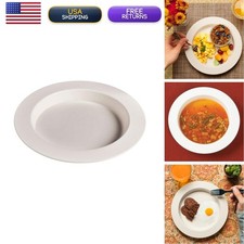 Ableware White Polycarbonate Ergo Plate 9-3/4 in Diameter picture