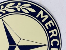 Mercedes-Benz Embossed Metal Garage Sign picture