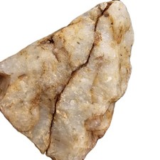 Crystaline Gold Milky Quartz Split Specimen Metallic Veins 2 Piece 139g Display picture