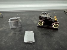 Vintage Amico Chevrolet 1913 Table Lighter + Rellim Cigarette Lighter picture