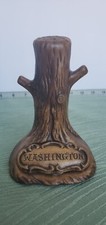 VINTAGE SOUVENIR TREE SCULPTURE TREASURE CRAFT MADE IN USA - Washington picture