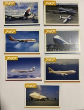 1990's United Airlines Pilot TRADING CARDS  - 7 Card Set picture
