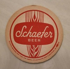 Vtg Schaefer Don't Get Caught Short Take Home Cans & Bottles Beer Coasters 50 picture