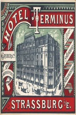 🖼️ Hotel Terminus Poster - 1890s France Design 🇫🇷 - 24x36” - Rare Reprint picture