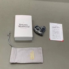 Vivienne Westwood Heart Shape Electronic Gas Lighter Orb Silver With Shop Bag picture