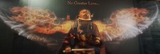 No Greater Love... Firefighter Beautiful Picture Fireman With Angel Wings M-USA picture