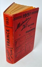 1951 Michelin Guide to France English Edition $3 Red Guide Rare Vintage picture
