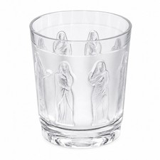 Vintage Lalique Femmes Antiques France Crystal Whiskey Tumbler Glass Signed picture