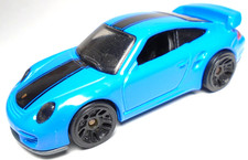 2019 HOT WHEELS HW PORSCHE 911 GT2 BLUE 1:64 DIECAST 2 5/8