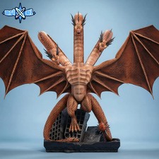 King Ghidorah base with buildings Resin Sculpture Model Kit Unpainted/Unassemble picture