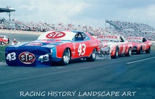 1975 DAYTONA 500 16x20 PHOTO #43 RICHARD PETTY STP DODGE KING RICHARD NASCAR picture