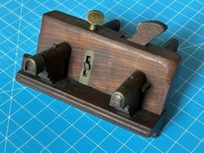 Antique Alexander Marshall Glasgow Moving Fillister Rabbet Plane Wood Brass picture
