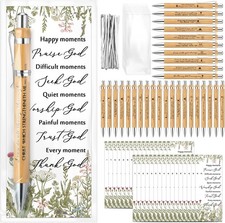 30 Set Christian Gifts: Bible Verse Pens & Bookmarks for Church picture