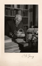 Carl Jung Signed Autograph RPPC Photo Postcard COPY picture