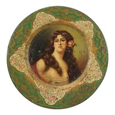PRE PROHIBITION 1905 ANHEUSER BUSCHS MALT NUTRINE VIENNA ART LITHO TIN PLATE picture