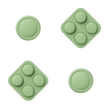 PlayVital Button Caps + Thumb Grip Set for Nintendo Switch 2, 2 Silicone Colo... picture