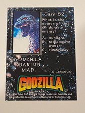 1996 Amada Godzilla Chromium #52 Godzilla roaring mad   MINT VERY RARE picture