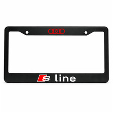 Audi S Line Metal License Plate Frame 12x6 in US Standard Car Tag Fans Gift picture