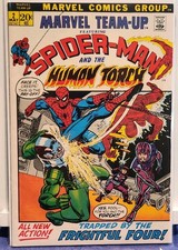 Marvel Team-Up #2 (1972) Human Torch Frightful Four Annihilus app picture