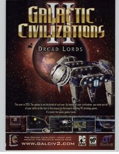 Galactic Civilizations II Dread Lord's PC Video Game Art 2005 Vintage Print Ad picture