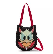 2026 Disney Parks Halloween Donald Duck Devil Black Mini Canvas Tote Bag New picture