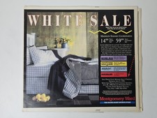 1990 Montgomery Ward White Sale Catalog Nintendo Rad Racer II 63 Pages Ad picture