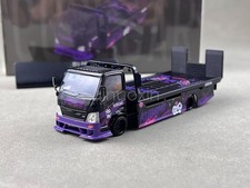 CC 1:64 Cartoon H300 Custom Tow Flatbed Truck Model Diecast Metal Car picture