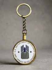 HUD US Housing and Urban Development Department US Government Challenge Keychain picture