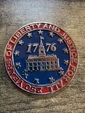 RARE Dual-Date Semi-Quincentennial America 250 Challenge Coin. 1776-2026 picture
