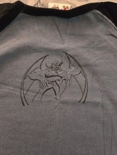 Vintage Disney Chernabog Evil Fantasia Baseball Style T-Shirt Size L New picture