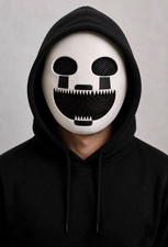 Premium Wearable Marionette / Puppet Mask Black/white picture