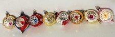 8 Colorful POLAND Indent Reflector Ornaments Round, Teardrop 2” picture